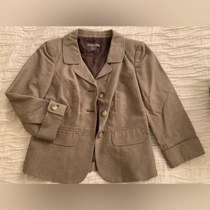 Tan Ann Taylor 3/4 Sleeve Jacket